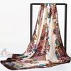 Bufanda cuadrada grande de 90 pulgadas para mujer, primavera y otoño, estilo coreano, decorativa, de satén, ideal como regalo para el Día de la Madre.