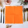Servilletas Desechables de Color Sólido con Borde Ondulado de Lujo Ligero, Exclusivas para Comercio Electrónico Transfronterizo, Adecuadas para Acción de Gracias, Bodas y Decoraciones de Fiestas