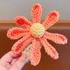 Red de cuerda para el cabello tejida con flores para niños, cuerda roja para el cabello, lazo tejido a mano, no daña el cabello, lazo para el cabello, anillo para el cabello para el intestino grueso femenino