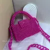 Bolso cuadrado nuevo de primavera con correa ancha hecha a mano, tejido casero de color liso con solapa, bolso de mano personalizado color caramelo