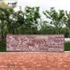 Escultura em pedra granito figura antiga relevo flor de jade branco Grande l Pedra mural chinesa decoração de parede jardim pêndulo