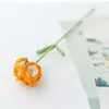 Tulipán Rosa Degradado Flores Artificiales Tejidas con Hilo Ramo Girasol Día de la Madre Día de San Valentín Flores Artificiales Crochetadas