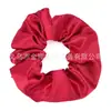 Faixa de Cabelo Retro de Cetim Mais Vendida Transfronteiriça, Elástico de Cabelo Plissado, Influenciadora Digital Feminina com Zíper para Esconder Batom Artefato