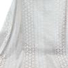 Tecido de Renda Bordada Listrado Flor de Algodão Puro Vestido Camisa Estilo Ins Branco Puro Tecido Bordado de Algodão Puro