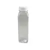 Botella Cuadrada Grande para Jugo de 360ml, Botella para Empaque de Bebidas, Botella para Bebidas de Frutas y Verduras, Botella Transparente Pte, Botella para Té de Leche, Botella para Enzimas
