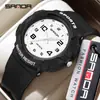 Sanda Popular de Moda Reloj de Agujas Examen Silencioso Todo Terreno Reloj para Estudiantes Infantil Luminoso Impermeable Reloj de Cuarzo