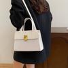 Bolso de mano retro pequeño, fresco e informal para mujer, nuevo bolso de hombro vintage sencillo de alta textura y moda de 2024.