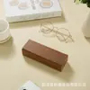 Estuche Cuadrado de PU para Gafas de Miopía, Simple, de Gama Alta, de Apariencia Elegante, Óptico y Conveniente Estuche de Gafas de Cambio de Presión para Negocios