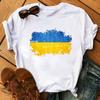 Camiseta del Día de la Independencia para mujer, camiseta con la bandera del Día de la Independencia, camiseta de amor para mujer, talla europea, manga corta, estampado de amor, manga corta, suelta, talla europea