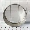 Acero Inoxidable 304 Espesado Tamizador de Harina Manual Redondo Bandeja Tamizadora de Harina Taza Tamizadora de Harina Herramienta de Cocina Malla Tamizadora de Harina