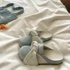 Nueva colección Primavera/Otoño 2026: pantuflas de suela blanda, pantuflas cerradas con lazo estilo francés, ropa de exterior para mujer, sandalias tipo zueco Birkenstock de suela gruesa