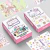 30 tarjetas pequeñas de Sanrio de doble cara con linda animación de dibujos animados en caja con foto HD, tarjeta LOMO