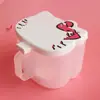 Pote de Sal Grande com Cabeça de Gato Fofa de Desenho Animado, Caixa de Temperos à Prova de Umidade com Colher, Caixa de Armazenamento para Utensílios de Cozinha Doméstica, Frasco de Tempero