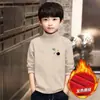 Y2280 # Blusa Térmica de Gola Alta para Meninos para Outono e Inverno, Roupa Íntima Infantil de Manga Longa Estilo Moderno.