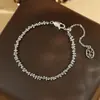 Pulseira de Contas Estreladas de Luxo Leve para Mulheres, Estilo Francês, Moda de Alto Padrão, Versátil, Design Único, Joia Simples para Mão