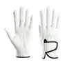 Guantes de golf en patrón de piel de oveja PU blanco, guantes de práctica de golf de microfibra, guantes deportivos suaves y transpirables