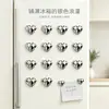 Lindos, tridimensionales, con forma de rombo, corazón electrochapado, imanes para refrigerador, pegatinas magnéticas para educación temprana infantil, pegatinas magnéticas para pizarra blanca, imanes decorativos