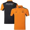 Nueva camiseta polo de manga corta transfronteriza, ropa de motocicleta de montaña todoterreno, camiseta polo transpirable de secado rápido con cuello redondo de carreras F1