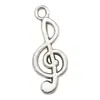 Aleación de Plata Antigua Serie de Notas de Instrumentos Musicales Colgante DIY Pulsera Collar Accesorios de Joyería Colgante de Pendiente de Micrófono