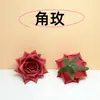 Cabezas de Flores de Rosa Artificiales (Ángulo Rosa) Ventas Directas de Fábrica Flores de Boda Diseño de Escena Exterior para Bodas Arco de Pared de Flores