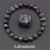 Temu Xiyin Tk Pulseira Popular Transfronteiriça Ametista Natural Pedra Olho de Tigre Fluorita Flor Cristal Verde Rosa Pedra Rosa Pulseira