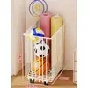 Cesta de Armazenamento para Tapete de Yoga com Rodas, Cesta de Armazenamento para Equipamentos de Fitness, Rack de Armazenamento Doméstico, Organizador de Armazenamento para Equipamentos Esportivos