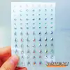 Rosto Pérola Diamante adesivos cor unhas decorações palco maquiagem decoração dos olhos Diamante olho canto strass adesivos sem cola