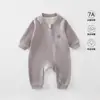 Ropa para Bebé Directo de Fábrica Estilo Cuatro Estaciones Mamelucos con Cremallera para Niños y Niñas Ropa de Casa de Seda y Cachemira