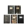 Papel Estilo Yanji Serie Filosófica Bloc de Notas Retro Decoración Base para Collage 40 Hojas en 5 Estilos