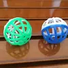 Suministro de Bolas de Juguete Campana Redondas Huecas de Plástico Bicolor para Hámsteres, Chinchillas, Gatos y Perros, 4 cm, Lote Mixto, Juguetes para Gatos