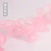 Organza Arrugado 12cm Dobladillo con Perlas Diseño de Ropa Escote Encaje Lolita Accesorios Florales Empaque de Flores Arte Floral