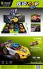 Juguete de carreras de inercia de simulación para niños, coche deportivo resistente a caídas de doble puerta, niño, bebé, coche con luz y música, regalo