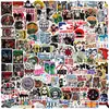 105 Folhas Estilo Coleção Rock Band 1ROCHA Adesivos à Prova d'Água para Grafite. Adesivos Criativos DIY para Decoração de Celular Transfronteiriços