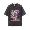 JOJO aventura maravilhosa lista vazia Cheng Taro jiliangji sombra anime periférico camiseta esportiva lavada desgastada manga curta
