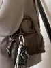 Bolso de Mano Retro de Moda Tendencia Estilo Coreano Bolso Boston Almohada con Alto Valor Estético, Bolso Cruzado Simple y Único para el Día a Día