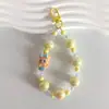 Nueva Cadena Creativa para Teléfono Móvil Corta con Cuentas de Muñeca Cadena de Muñeca Bolso Llavero de Coche Adornos Colgantes
