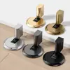 Tapón de Puerta para Baño Anticolisión Succión al Piso Simple Sin Taladro Ultra Delgado Extremadamente Estrecho Invisible Tapón Mecánico Silencioso Anticolisión