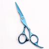 Tesoura Flying Blue para Cabelo Prateado Tesoura para Adultos Tesoura com Dentes de Platina Corte Fino para Cabelo Dourado Plana 6 Polegadas Corte em Fita Franja