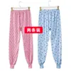 Pantalones Térmicos de Algodón Holgados para Mujer de Edad Avanzada, Pantalones Cálidos de Lino para Personas de Mediana Edad y Mayores, Calzones Estampados Talla Grande para Primavera y Otoño