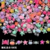 Juego de Cuentas Acrílicas de Colores Corazón Estrella Flor Redondas para Pulsera Collar Hecho a Mano DIY Accesorios de Joyería