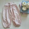 Calça de Trabalho de Verão para Menina Secagem Rápida Calça Anti-mosquito Calça Casual Estilo Western Calça de Renda para Menina Calça Longa Infantil