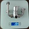 Himans 304 aço inoxidável aquecedor de água elétrico válvula de mistura torneira de banho quente e frio em forma de U válvula aberta