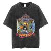 Camiseta Urbana para Hombre con Diseño de Anime Japonés Naruto, Camiseta Lavada Harajuku 2025 para Verano