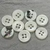 Botões naturais de concha Tarot com bordas finas e padrões gravados, botões de madrepérola para suéteres de tricô de seda costurados à mão, camisas e suéteres