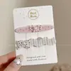 2026 Nuevo Pasador de Pelo de Dibujos Animados Pasador de Pelo Dulce con Lazo Pinza Lateral Exquisita de Gama Alta Pinza de Pato