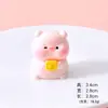 Mochila Fofa para Piquenique de Passeio de Primavera Acessórios de Resina de Porquinho Casa de Boneca Pequeno Animal DIY Decoração de Mesa Carro Enfeites