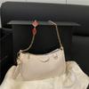 Bolsa Casual Estilo Coreano para Axila Feminina Verão 2025 Nova Moda Corrente Morango Pequena Quadrada Bolsa de Ombro Único Transversal para Mulheres