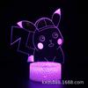 Pikachu y Eevee Monster de Bolsillo Serie Pokémon Lámpara de Mesa 3D Luz Nocturna LED Proyección Linda