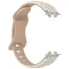 Adequado para Pulseira Huawei 11 Estampa de Leopardo Gravada a Laser Pulseira de Silicone Duas Cores Pulseira de Reposição para Huawei Band 8/9/10 12mm