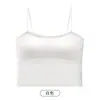 Camisola hermosa de espalda descubierta con copas integradas base líquida adelgazante invisible sin costuras que no se marca top base para mujer